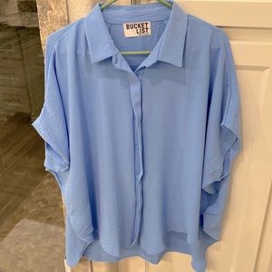 EUC Blue Blouse by Bucket List